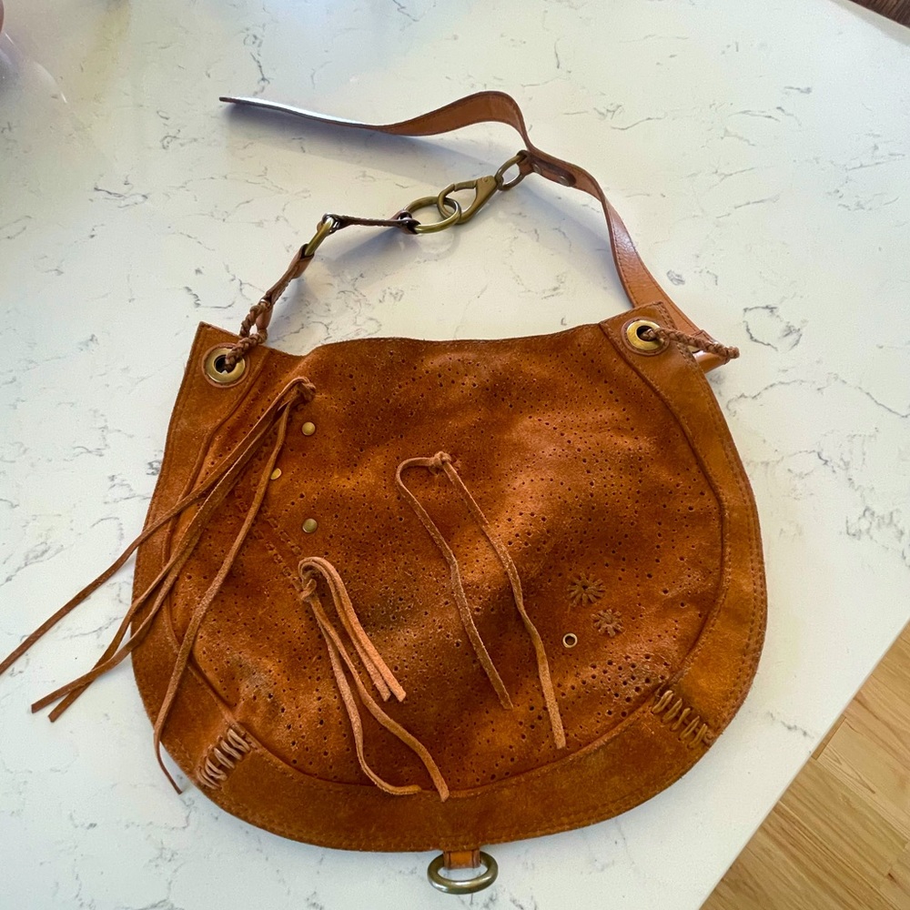 EUC! Lucky Brand Vintage Inspired leather hobo bag